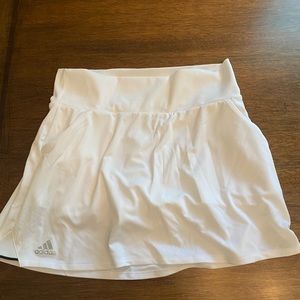new white adidas tennis skirt